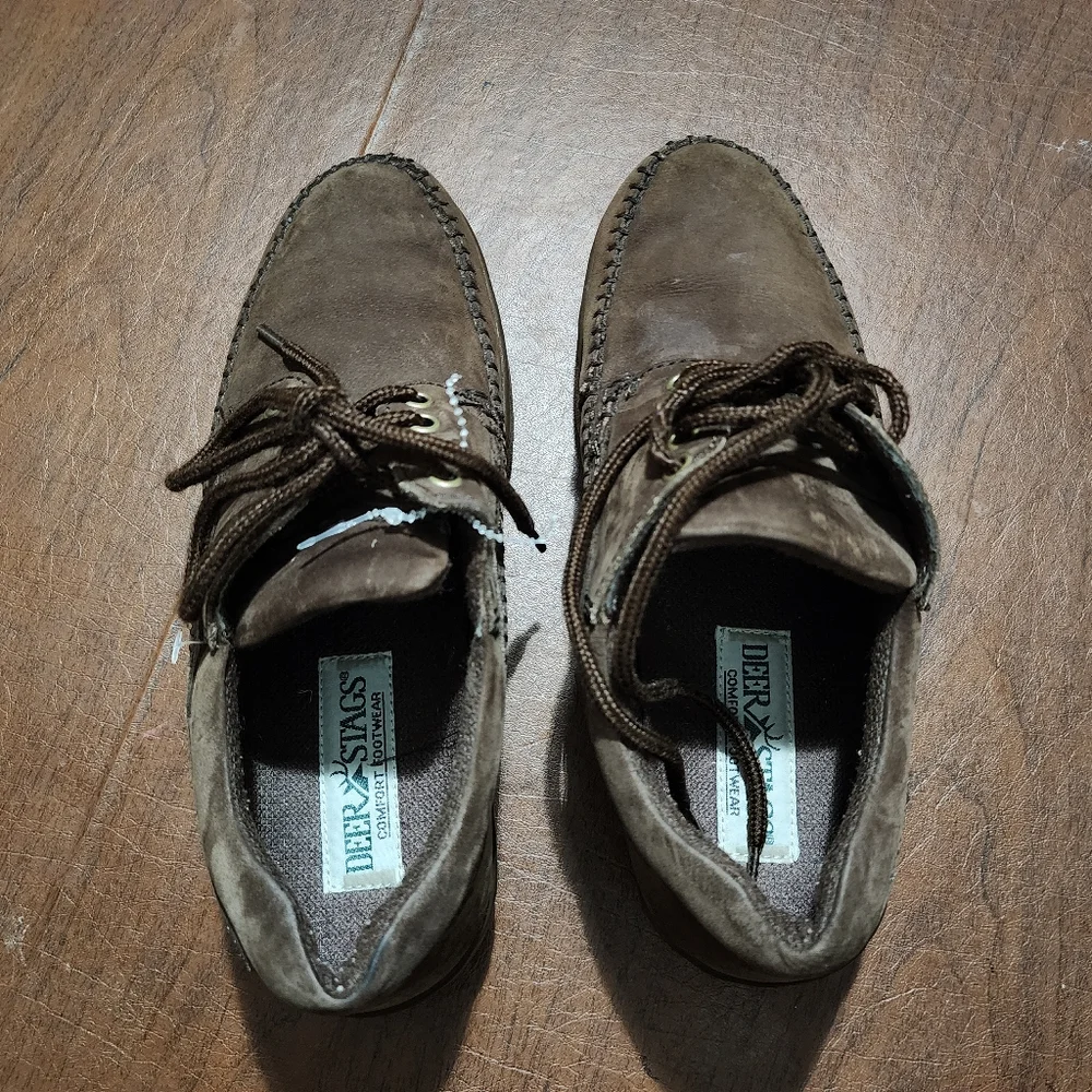 Deer Stags Men's Dark Brown Boat Shoes